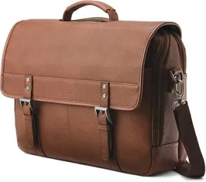 SAMSONITE CLASSIC LEATHER FLAPOVER BRIEFCASE