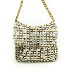 Square Love Bag in Gold/Silver