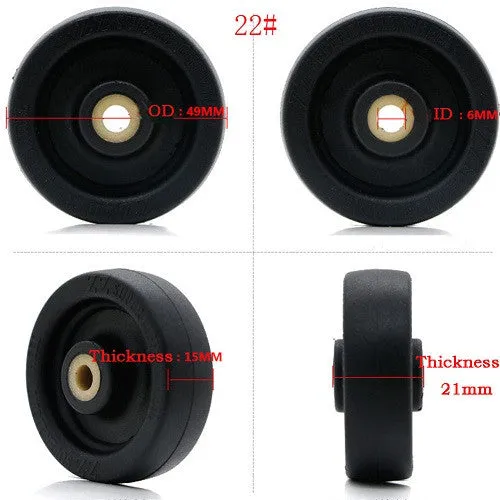 Suitcase Wheels Repair Replacement Parts for Luggage  360 Spinner Upright Mute High Quality  Wheels for Suitcases 1 PCS