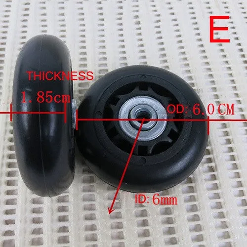 Suitcase Wheels Repair Replacement Parts for Luggage  360 Spinner Upright Mute High Quality  Wheels for Suitcases 1 PCS