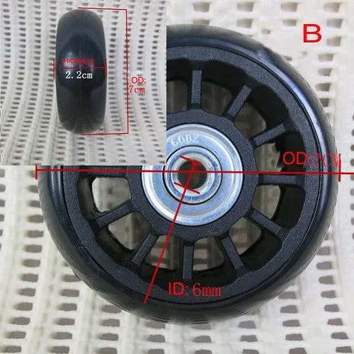 Suitcase Wheels Repair Replacement Parts for Luggage  360 Spinner Upright Mute High Quality  Wheels for Suitcases 1 PCS