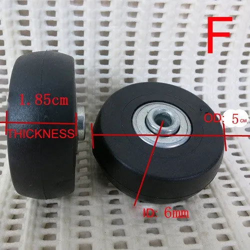 Suitcase Wheels Repair Replacement Parts for Luggage  360 Spinner Upright Mute High Quality  Wheels for Suitcases 1 PCS