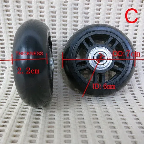 Suitcase Wheels Repair Replacement Parts for Luggage  360 Spinner Upright Mute High Quality  Wheels for Suitcases 1 PCS