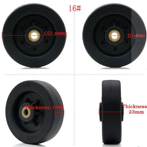 Suitcase Wheels Repair Replacement Parts for Luggage  360 Spinner Upright Mute High Quality  Wheels for Suitcases 1 PCS