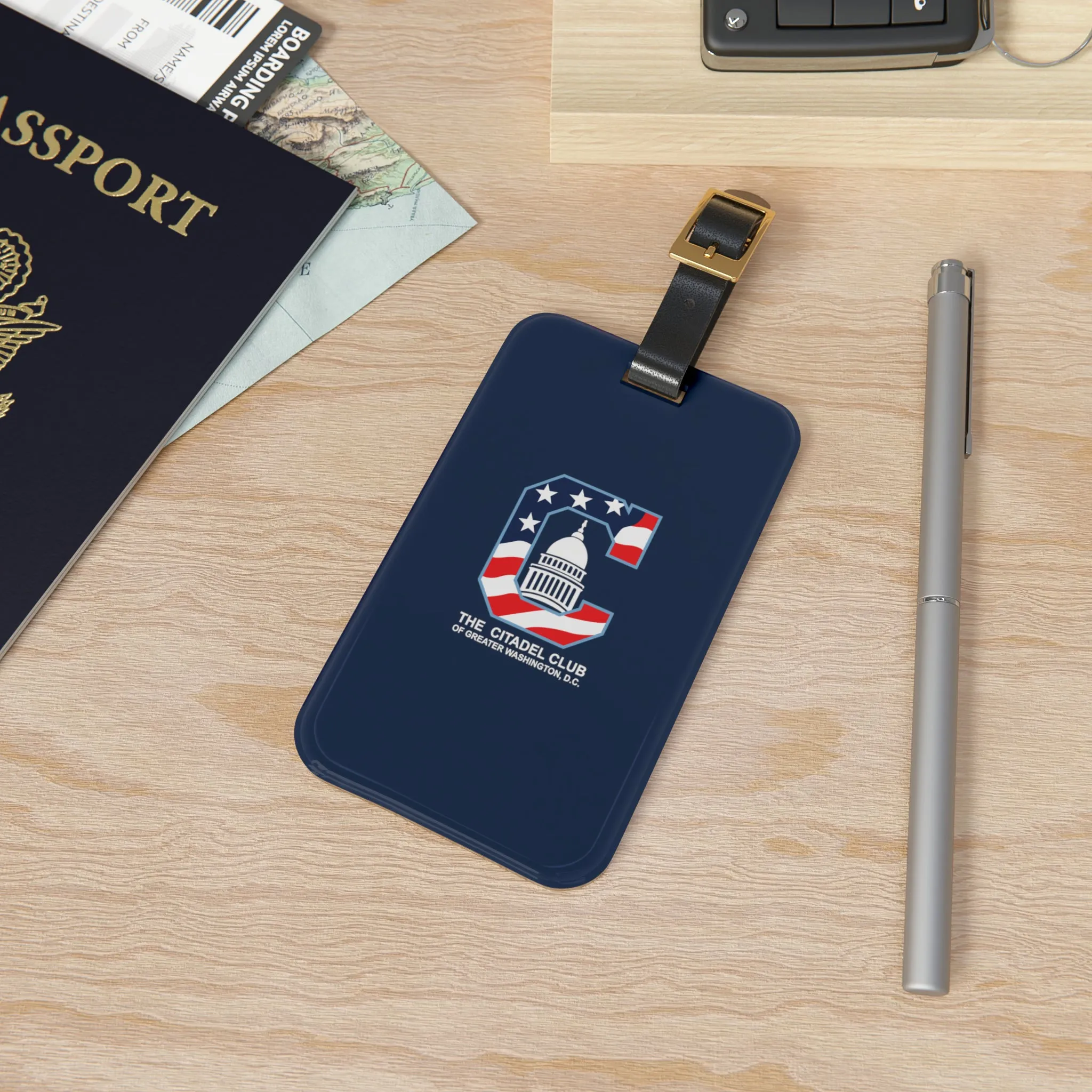 The Citadel, Alumni Club, Washington D.C. Club Logo, Blue Luggage Tag