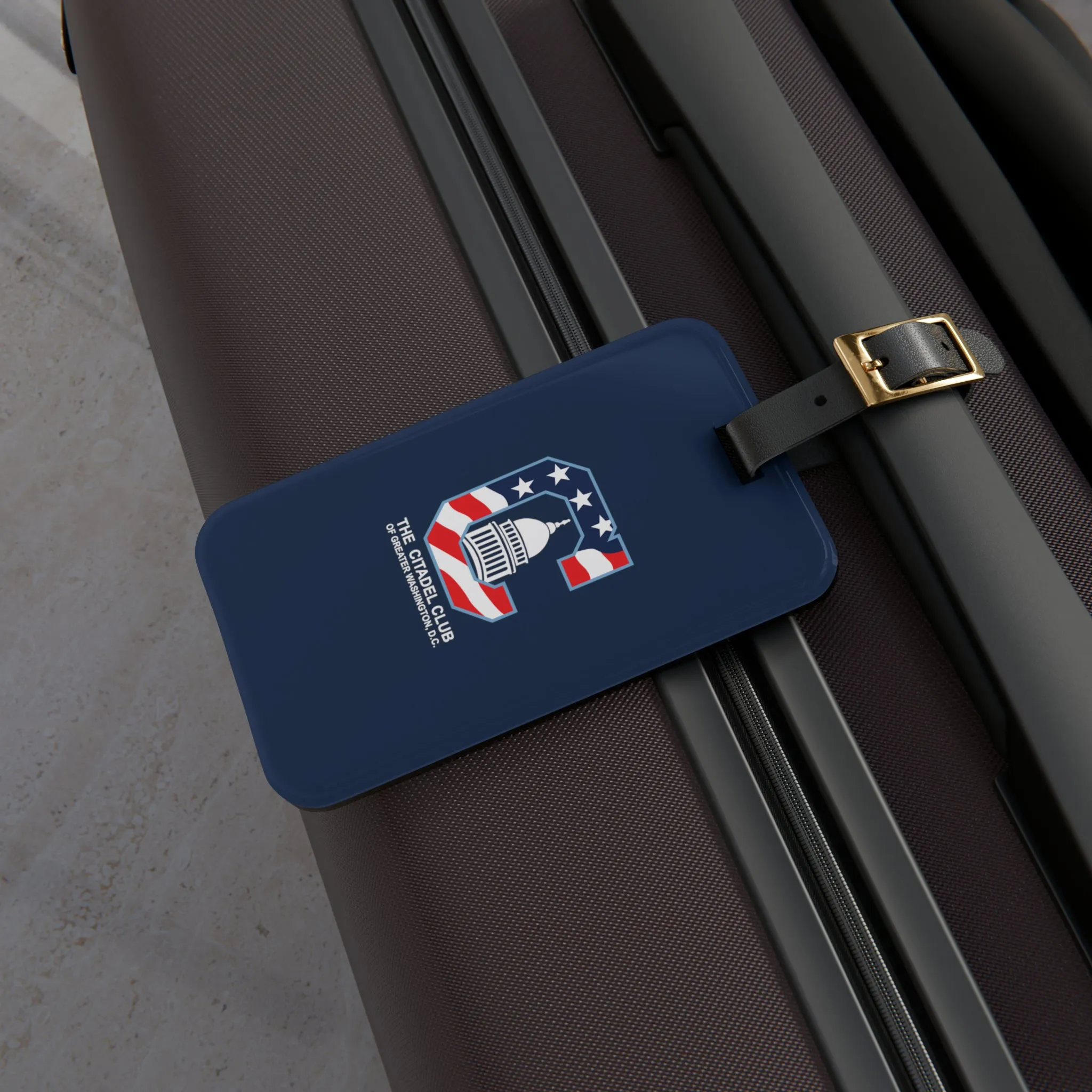 The Citadel, Alumni Club, Washington D.C. Club Logo, Blue Luggage Tag