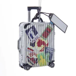 Travel Luggage NYC Suitcase Ornament For Personalization, E0227