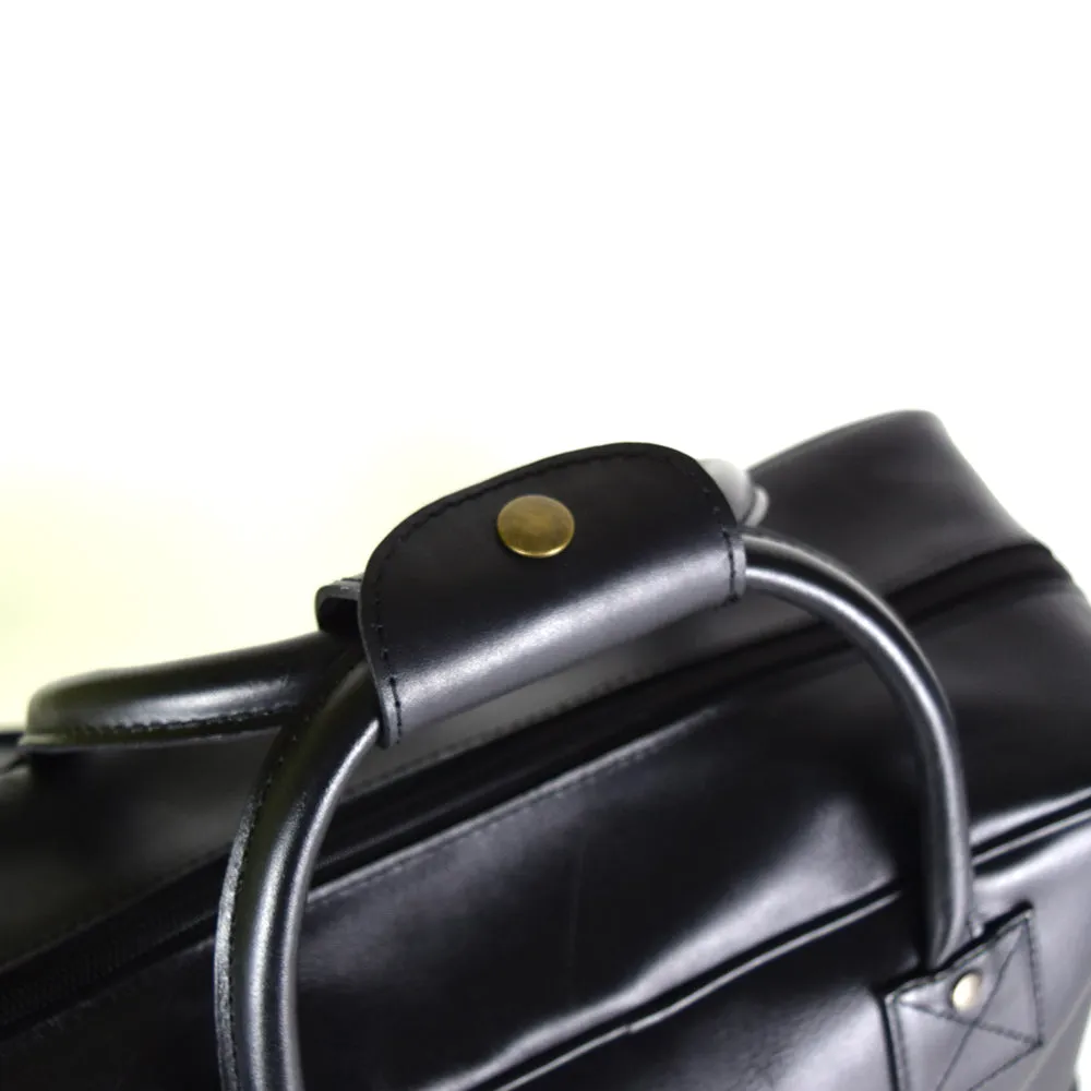 Waldorf Urban Sport Bag in Black Leather - final sale no exchange