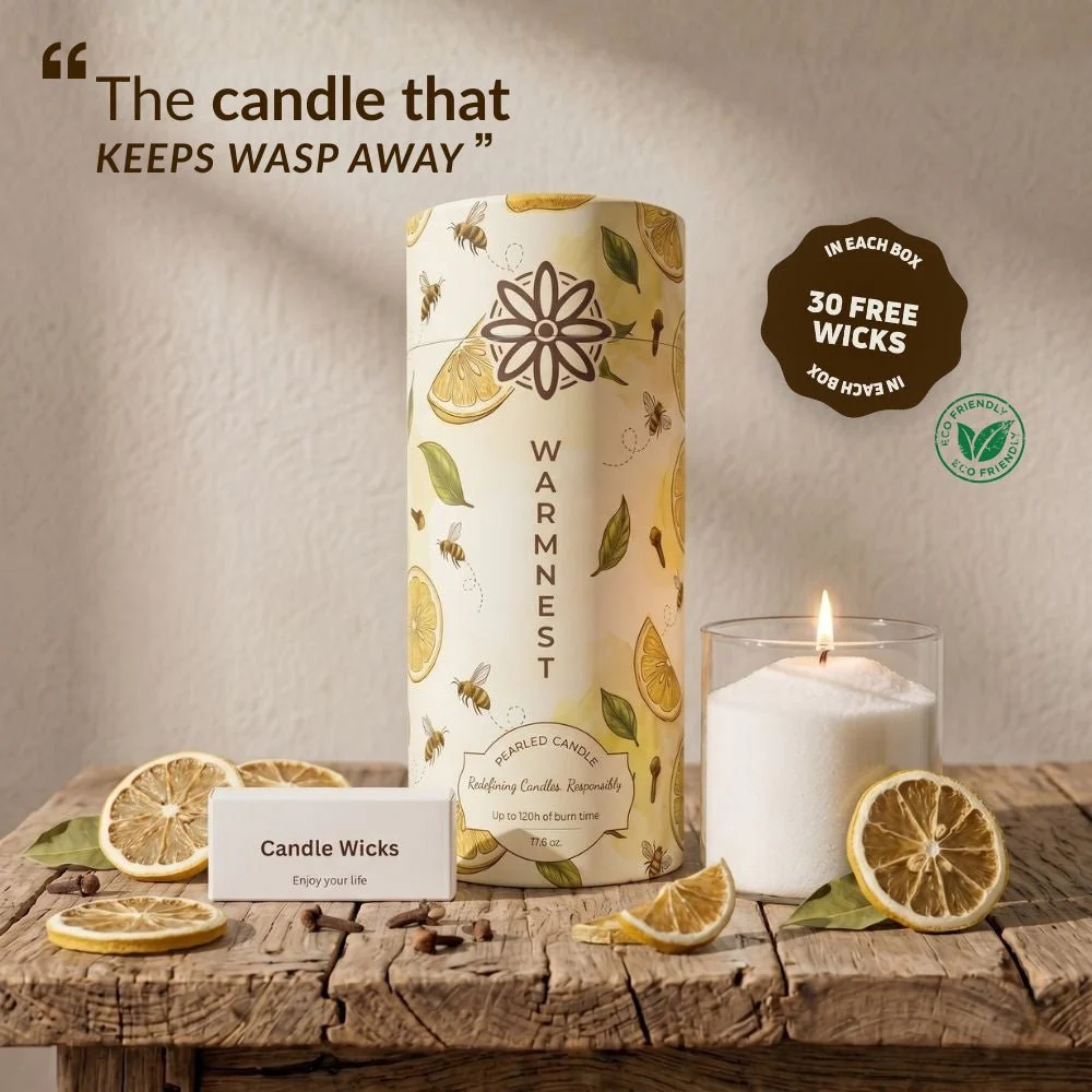 Natural Insect Repellent Pearl Candles